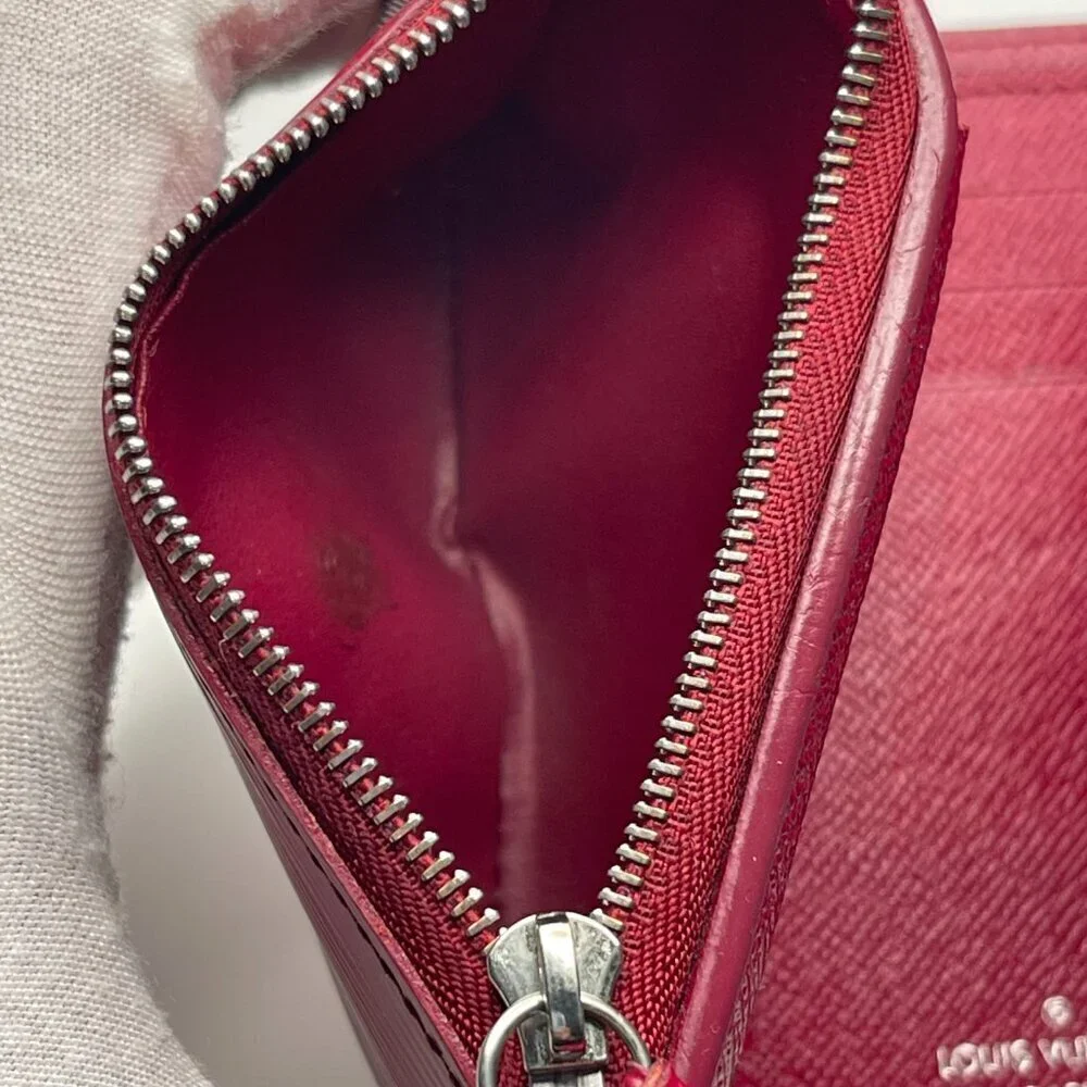 Louis Vuitton Red Epi Leather Victorine Compact Wallet - Preowned
